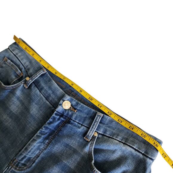 Chicos Womens So Slimming Velvet Side Seam Girlfriend Ankle Jeans Size 8 Denim - Picture 11 of 14